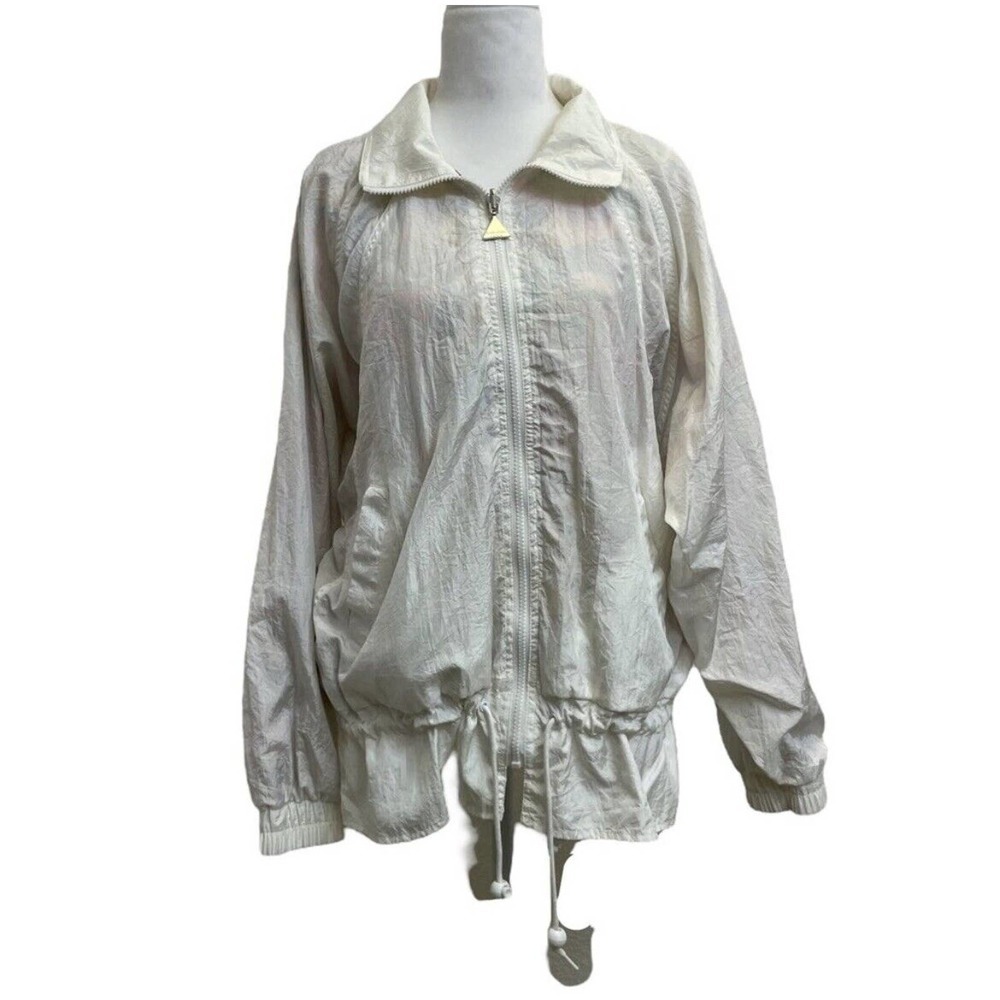 Casual Isle Vintage Reversible Windbreaker Barbiecore Full Zip Nylon Jacket